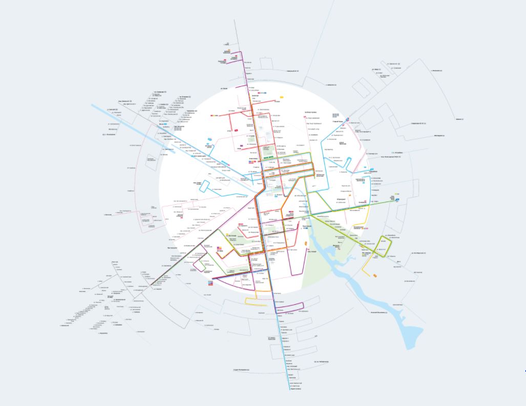 Карта белгорода с транспортом